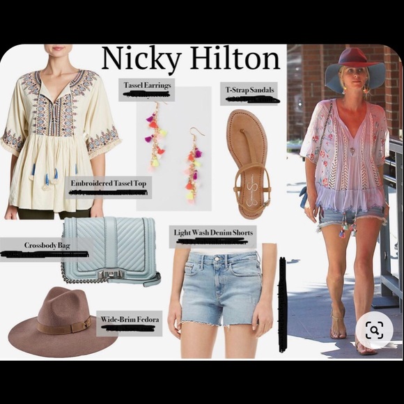 🆕 Khaki & Co. Sweet Blue Boho Top 🦋💙💎 - Picture 6 of 7